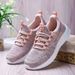 2024 Spring And Autumn New Flat Fly Knit Mesh Sports Women, Casual Soft So Lightweight Running Shoes For Women_vogvips.com