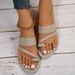 2023 Summer New Fashionable European And American Style Women's Toe-Loop Slippers For Sports And Leisure_vogvips.com