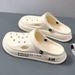 Designer Slippers Free Shipping 2025 New Fashionable Casual Breathable One Line Thick Soled Sandals Indoor Outdoor Wear For WomenA01_vogvips.com