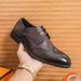 New Men's Brown Business Casual Derby Shoes British Style Lace-up Versatile Brock Men's Shoes Black Suit Banquet Dress Groom Wedding Shoes_vogvips.com