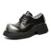 ShoeVault Chunky Derby For Men Women, Trendy Thick-Soled Height-Increasing Leather Casual Couple's Shoes, Versatile Autumn And_vogvips.com