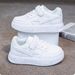 Girls' Sneakers 2026 Spring New Korean Style Simple Casual Sports For Older Children, Versatile Student White Shoes_vogvips.com