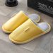 Women's Autumn And Winter, Indoor Home Use, Maternity Warm Slippers, Couples' Waterproof PU Leather Cotton Slippers For_vogvips.com