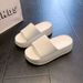 Summer New Women's Thick Bottom 5.5cm Height Increase Outer Wear One-word Drag Stepping On Shit Slippers EVA_vogvips.com