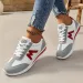Women Designer Round Head Deep Mouth Light Versatile Breathable Cross Lace Casual Sneakers Women's Shoes_vogvips.com