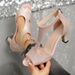 simple And Stylish Back-zipper Bag-heel Peep-toe Shoes Women's Summer Side-cutout_vogvips.com