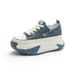 Fujin 6cm Denim Genuine Leather Platform Wedge Shoes Chunky Sneaker Casual Comfy High Brand Rhinestone Spring Bling Autumn Shoes_vogvips.com