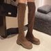 5199-2 Tall Women's Over-the-Knee Autumn Winter Slimming New Elastic Thick Sole Long Boots For Women_vogvips.com