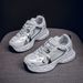 Dad's 2025 New Spring Breathable Mesh Sports Women's Korean Version Versatile Thick Soled Casual Shoes, Running Shoes_vogvips.com