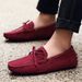 New Men's Suede Beanie Shoes Lace-up Driving Shoes Men's Shoes_vogvips.com