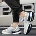 ShoeVault Breathable Sports Men's Popcorn Sole Anti-Slip Rotating Button Running Shoes Leather Surface Contact Customer Service_vogvips.com