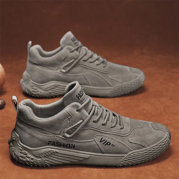 Heightening Non-slip Low-top Sneakers Vintage Fashion Shoes Labor Protection Shoes Work Shoes_vogvips.com