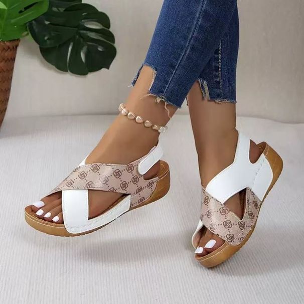 Muffin Bottom Velcro Open Toe Beach Slippers_vogvips.com
