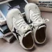 Men Black Suede Backless Mules White Star Patch Lace Up Flat Casual Slide Sneakers_vogvips.com