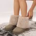 2025 Autumn/Winter Boxi New Thick Bottom Round Head Hairy Pant Leg Short And Popular Caual Veratile Women' Snow_vogvips.com