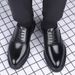 Men's Brogue Oxford Shoes - Classic Business Casual Leather Dress Shoes With Breathable Design For Formal & Office Wear Wedding Shoes Men's Breathable_vogvips.com