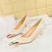3739-A25 Retro European American Style Party Thin Heel Metal Pointed Toe Shallow Mouth Slimming Spring And Autumn_vogvips.com