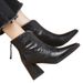Women's Plus Size High Heeled Fashion Boots Back Zipper Chunky Heel Retro Square Toe Slim Ankle Autumn New Style_vogvips.com