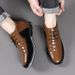 Suitable For All Seasons Maiden 9908 9909 Mid-High Top Lace-Up Slip-On Men's Sports Casual Shoes_vogvips.com