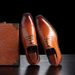 Men's Business British Casual Leather Pointed Formal Tie Extra Large Size 48 Nightclub Hairstylist New Lang Wedding_vogvips.com