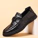 Spring New Genuine Leather First Layer Sheepskin Breathable Loafers Casual Men's Single Shoes_vogvips.com