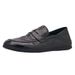 Euro Step New British Style Slip-On Shoes Hand-Scraped Texture For Men, Casual Leather Loafers With Soft Soles_vogvips.com
