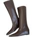 Niche Slimming Long 2024 Britih Style Height Increaing Square Toe Wedge Heel Over-the-Knee Petite Fahion Women'_vogvips.com