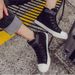 Women's White Women Zapatos De Mujer Tenis Masculino Adulto Platform Canvas Shoes Wedge Sneakers_vogvips.com