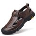 Factory Summer Sandals With Soles Soft Uppers, Casual And Breathable Shoes, Hollow-out New Style Men's Velcro Clogs,_vogvips.com