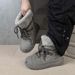 Snow Boots Women's Star Medium Boots Of The Same Style, Plush Warm Lace-up Big-headed Fluffy Boots_vogvips.com