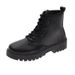 2020 Autumn New Black Stylish Martin Boots For Women With Thick Sole And Short Tube_vogvips.com
