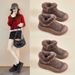 Fleece-Lined High-Top Snow Boots For Women 2025 Winter New Style Student Ins Korean Version Warm Casual Thick-Soled_vogvips.com