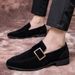 Regal Footwear Suede Shoes For Men, Slip-On Trendy Casual Leather Shoes, Spring New Loafers, Loafers With Beans_vogvips.com