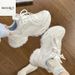 Light Blue Mesh Dad Women, 2026 New Model, Niche Design, Thick-soled Height-increasing Women's Shoes, Versatile Sneakers_vogvips.com