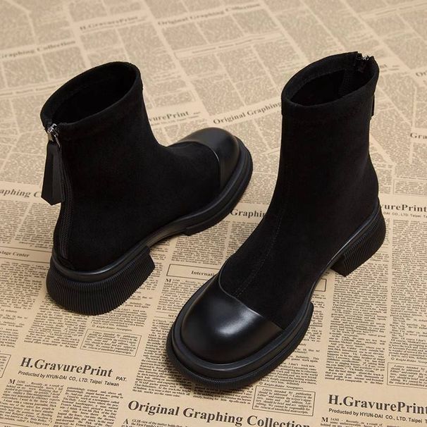 Martin Boots For Women 2025 New Early Autumn Style Thick-soled, Thick-heeled And Slim_vogvips.com