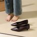 2399 Retro-style Professional Work And Commuting Stiletto Shoes, Comfortable For Long Standing, Slip-on Casual Versatile_vogvips.com