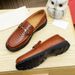 Spring Breathable British Casual Cowhide Single Men's Business Loafers Formal Leather Shoes_vogvips.com