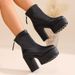 Cross-border Plus-size European American Autumn Winter New Fashion High-heeled Shoes With Chunky Heels And Back Zipper,_vogvips.com