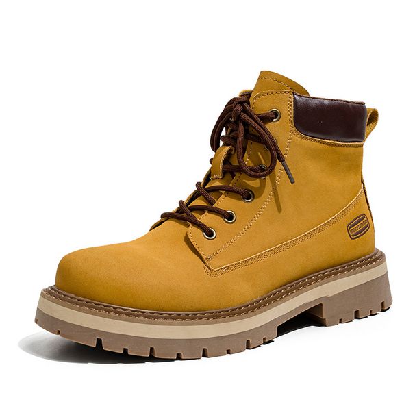 Rhubarb Boots Men's Thick-soled Heightening Desert Martin Boots High-top Men's Boots Functional Wind_vogvips.com