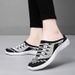 Women's 2025 Spring/summer Collection Slip-on Cross-border Wholesale Couple Casual Breathable Fly-knit Mules Mom Shoes_vogvips.com