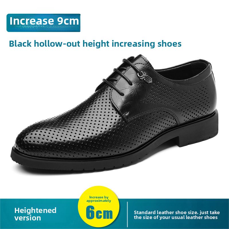 Men's Leather Shoes Breathable Comfortable British Style Wedding Formal Business Casual Shoes_vogvips.com