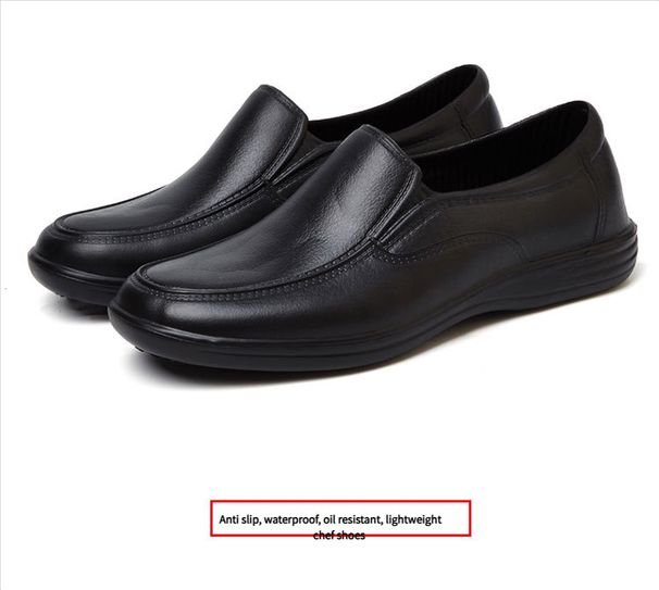 Slick-resistant Anti-slip Chef Shoes For Men, Hotel Kitchen Work Shoes, Waterproof And Oil-resistant Safety Shoes._vogvips.com