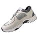 Thick Soled Dad Shoes For Women, Coarse Woolen Reflective Sneakers, Spliced Height Enhancing Lace Up Casual Shoes For Women_vogvips.com