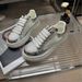 Women's Sparkly Rhinestone Sneakers - Fashionable Mesh Casual Shoes With Thick Sole For Spring & Summer, Light Luxury Style, Comfortable & Breathable_vogvips.com