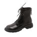 Women's Shoes Chunky Sole Retro Leather Martin Boots With Fur Lining For Autumn/Winter - Sizes 35-40 Brown Short Boots Women's Boots_vogvips.com