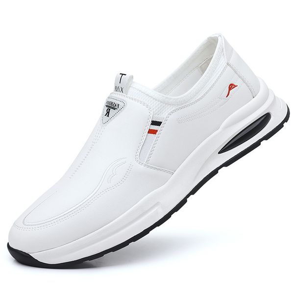 Men's 2025 Spring New Casual Slip-On Non-Slip Driving Versatile Leather Shoes For Middle-Aged Dads Wholesale_vogvips.com