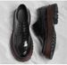 Men's Thick Sole Leather Shoes With Brogue Pattern Comfortable Low Lace-up Round Toe Dress Shoes_vogvips.com