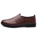Casual Leather Shoes Men's Small Leather Shoes Men's Shoes Lazy Shoes Gingham Men's Shoes_vogvips.com