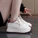 2026 New Spring Women's White Sneakers Korean Version Ins For Female Students Casual Sports Versatile Skate Shoes Street_vogvips.com