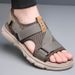 YRZL Soft Comfortable Non-Slip Men High Quality Beach Mens Gladiator Sandals Summer Casual Flat Shoes_vogvips.com